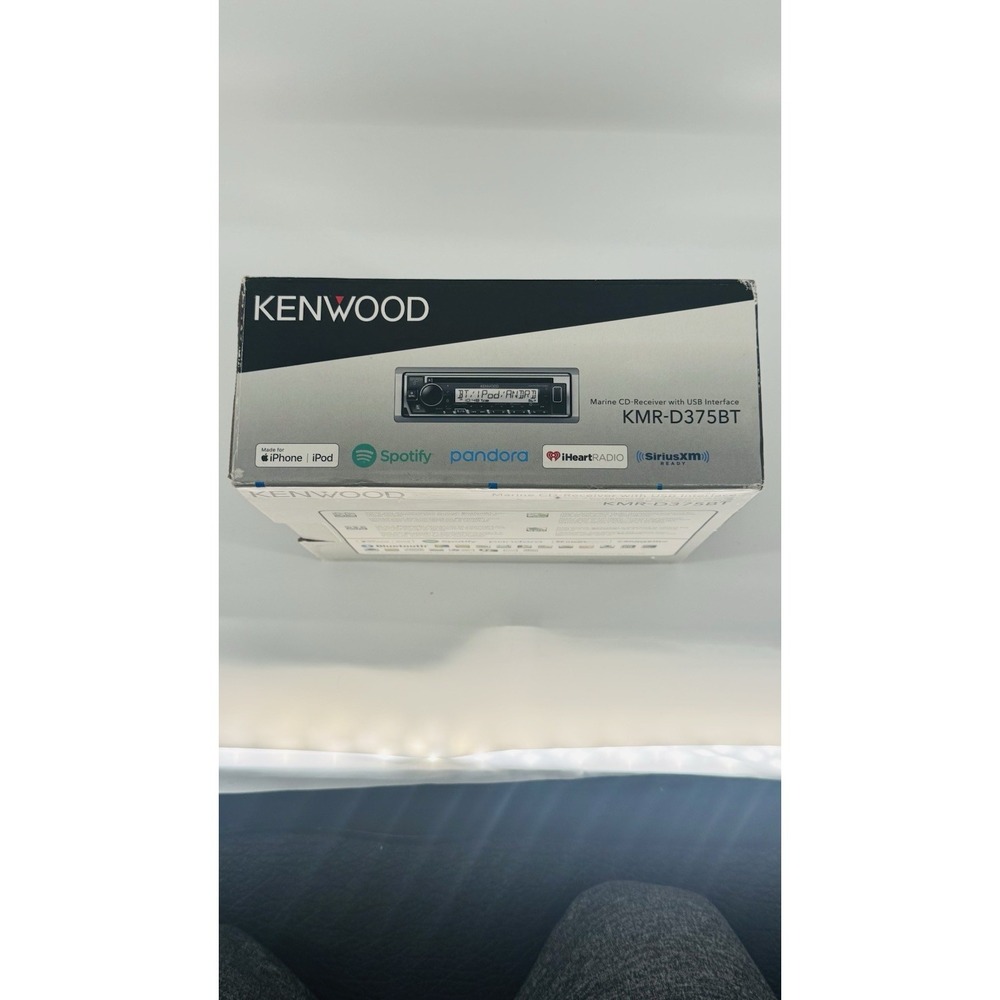 Kenwood KMR-D375BT Marine Bluetooth CD Receiver w/ USB/Android/iPhone+Guard